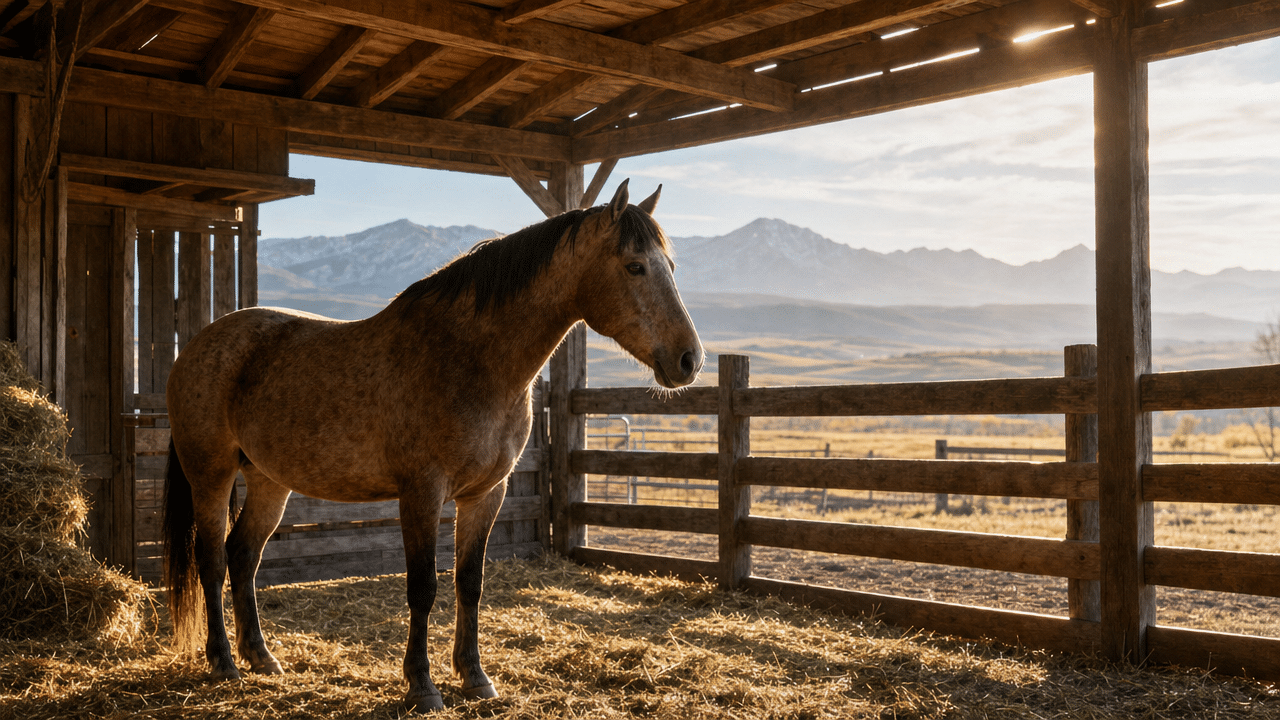 Convey the grounding, sensory experience of equine therapy and outdoor recreation described in the section, where verbal therapy gives way to hands-on, embodied recovery work.
