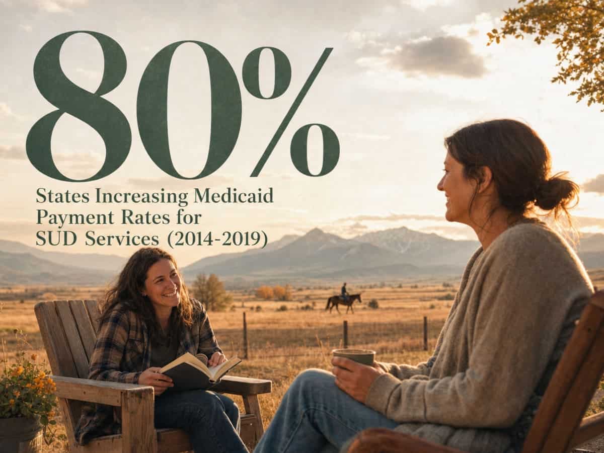 Infographic showing States Increasing Medicaid Payment Rates for SUD Services (2014-2019)