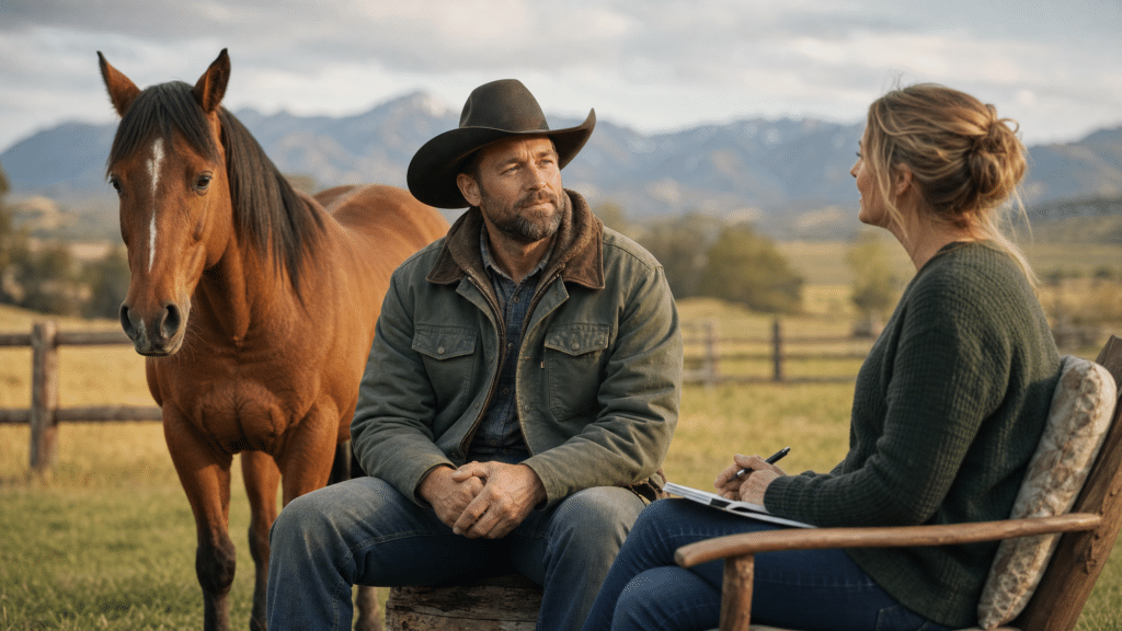Equine Therapy for Ranchers and Farmers