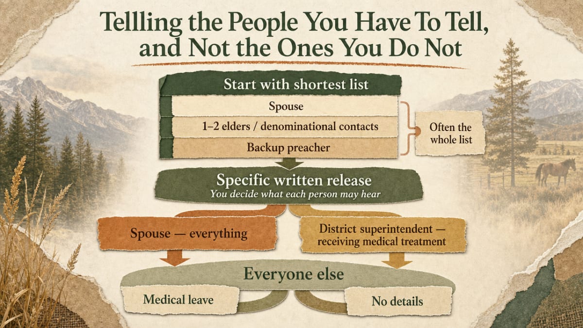 Support the section's guidance on building a narrow, tiered disclosure list by visualizing who gets told what, matching the article's explicit framework