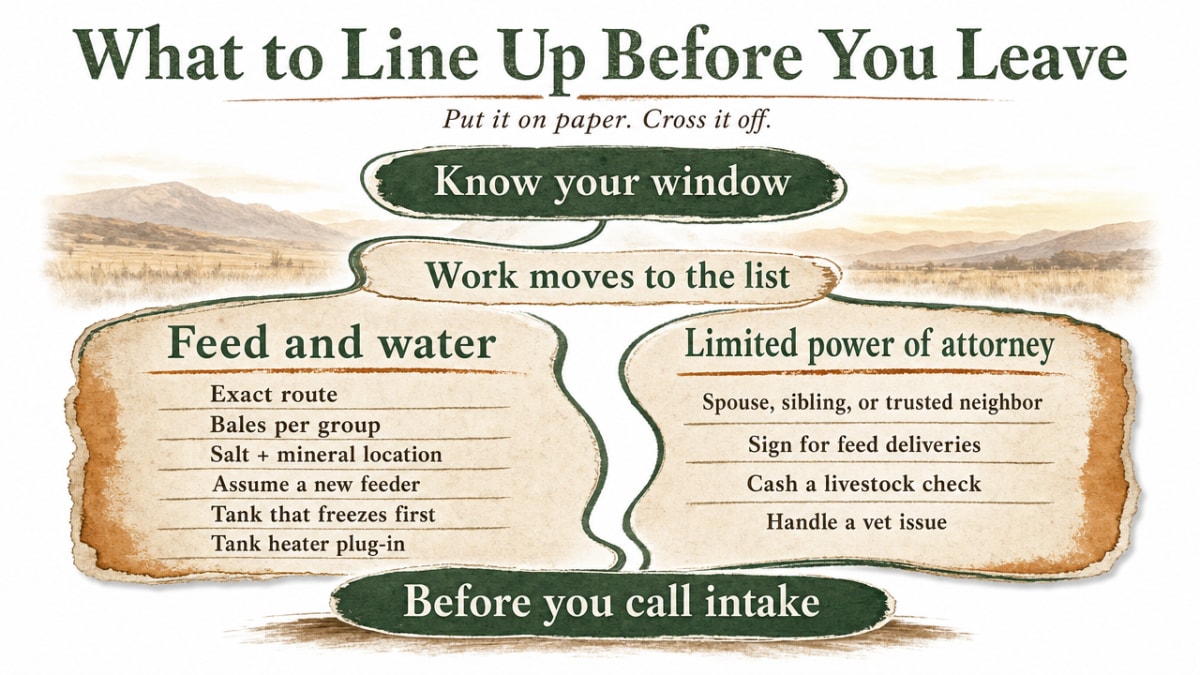 Turn the section's pre-departure checklist into a scannable process infographic that mirrors the article's bulleted operating plan